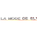 ＬＡ ＭＯＤＥ ＤＥ ＳＬＶＥＳＴＲＥ (attack on titan)