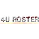 ４Ｕ ＲＯＳＴＥＲ (xna league s3)