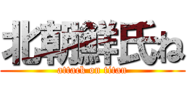 北朝鮮氏ね (attack on titan)