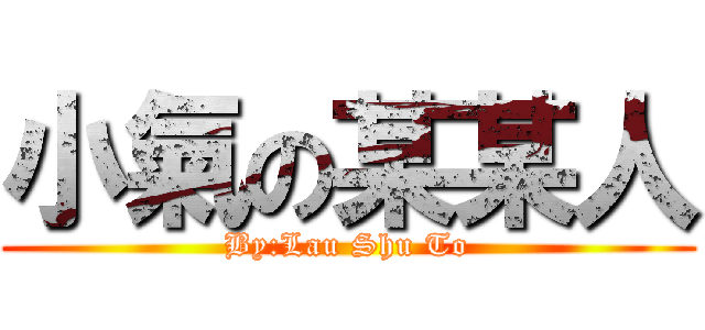 小氣の某某人 (By:Lau Shu To)