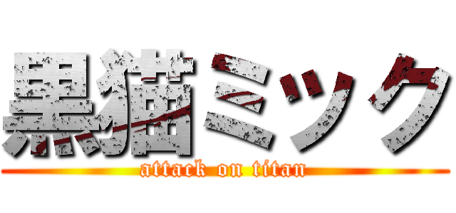 黒猫ミック (attack on titan)