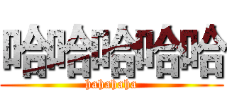 哈哈哈哈哈 (hahahaha)