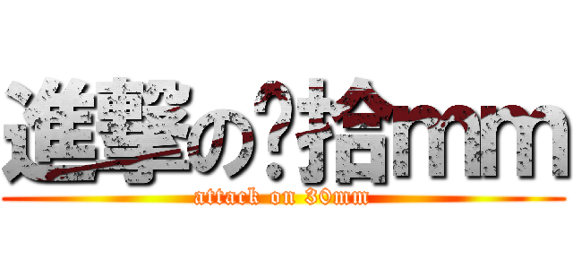 進撃の叁拾ｍｍ (attack on 30mm)