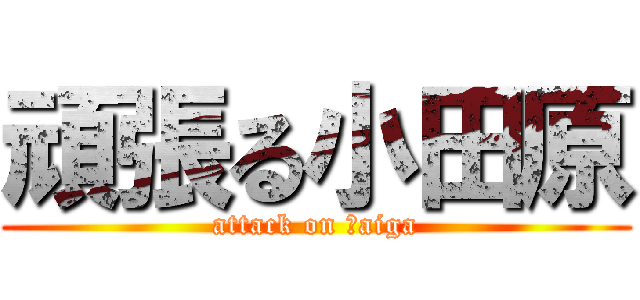 頑張る小田原 (attack on Ｔaiga)