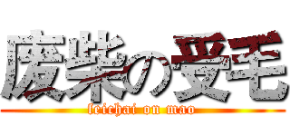 废柴の受毛 (feichai on mao)