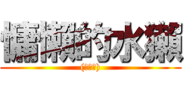 慵懶的水獺 ((。Ａ。))