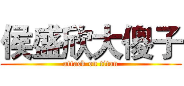 侯盛欣大傻子 (attack on titan)