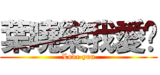 葉曉樂我愛你 (Love you)