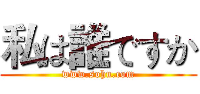 私は誰ですか (www.sohu.com)