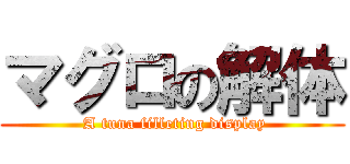 マグロの解体 ( A tuna filleting display)