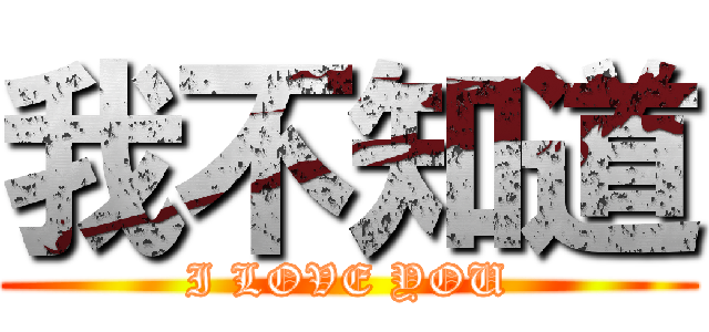 我不知道 (I LOVE YOU)