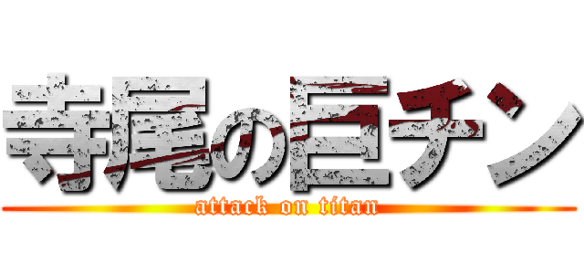 寺尾の巨チン (attack on titan)