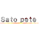 Ｓａｔｏ ｐｅｔｅ  (:3)