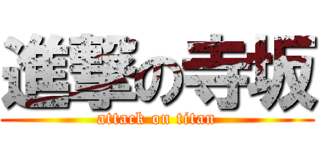 進撃の寺坂 (attack on titan)