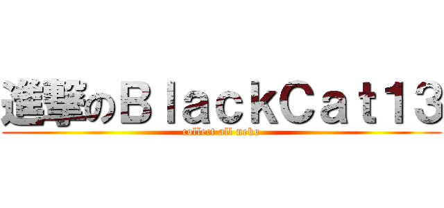 進撃のＢｌａｃｋＣａｔ１３ (collect all neko)