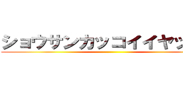 ショウサンカッコイイヤッター ()