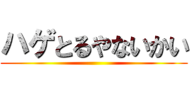 ハゲとるやないかい ()