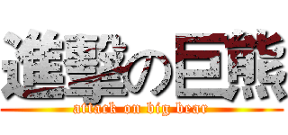 進擊の巨熊 (attack on big bear)