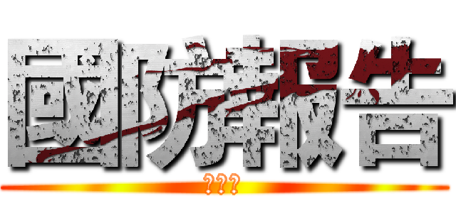 國防報告 (第三組)