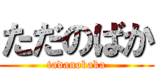 ただのばか (tadanobaka)