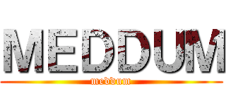 ＭＥＤＤＵＭ (meddum)