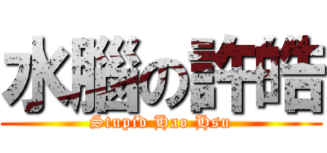 水腦の許皓 (Stupid Hao Hsu)