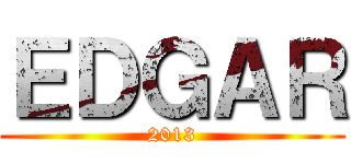ＥＤＧＡＲ (2013)