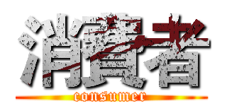 消費者 (consumer)