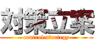 対策立案 (control strategy)