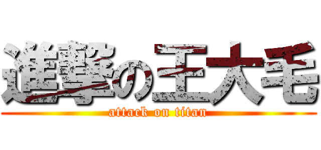 進撃の王大毛 (attack on titan)