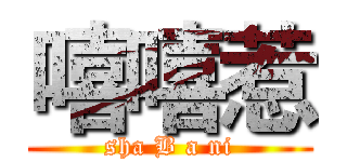 嘻嘻惹 (sha B a ni)