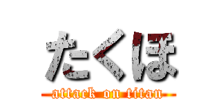たくほ (attack on titan)