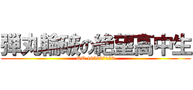 弾丸輪破の絶望高中生 (QQ 165887176)