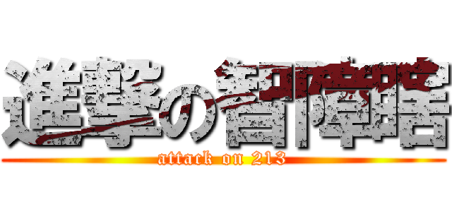進撃の智障瞎 (attack on 213)