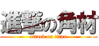 進撃の角材 (attack on titan)