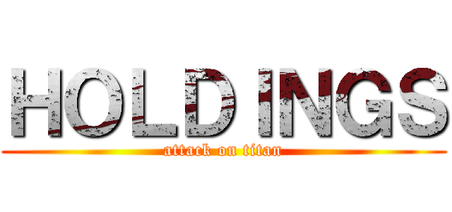 ＨＯＬＤＩＮＧＳ (attack on titan)