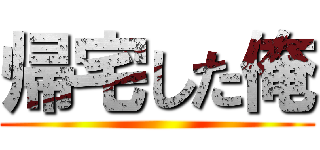 帰宅した俺 ()