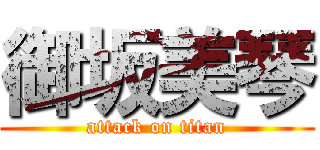 御坂美琴 (attack on titan)