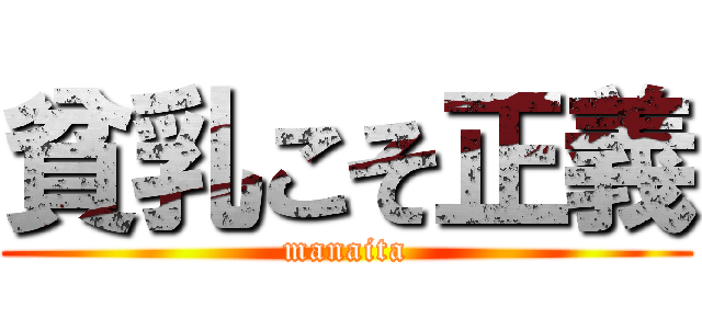 貧乳こそ正義 (manaita)