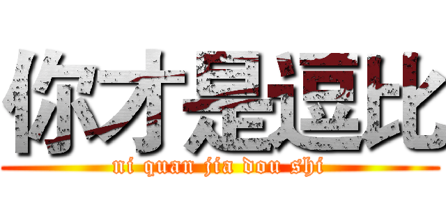 你才是逗比 (ni quan jia dou shi)