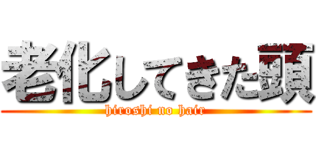 老化してきた頭 (hiroshi no hair)