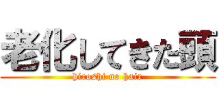 老化してきた頭 (hiroshi no hair)