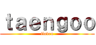 ｔａｅｎｇｏｏ (iloveu)