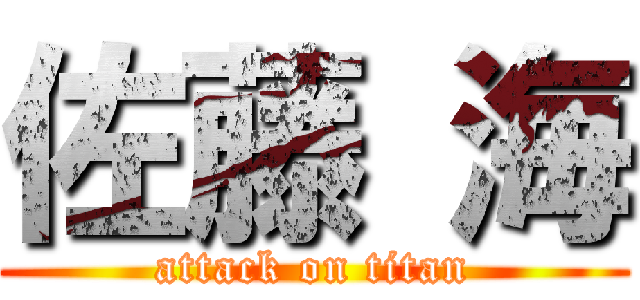 佐藤 海 (attack on titan)