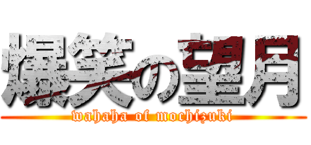爆笑の望月 (wahaha of mochizuki)