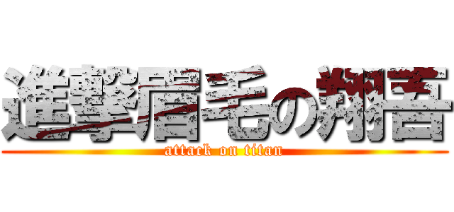 進撃眉毛の翔吾 (attack on titan)