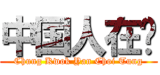 中国人在东 (Chung Kwok Yan Choi Tung)