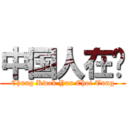 中国人在东 (Chung Kwok Yan Choi Tung)