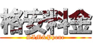 格安料金 (SIM&Phone)