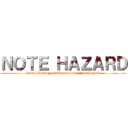 ＮＯＴＥ ＨＡＺＡＲＤ (http://www.youtube.com/user/notehazard)